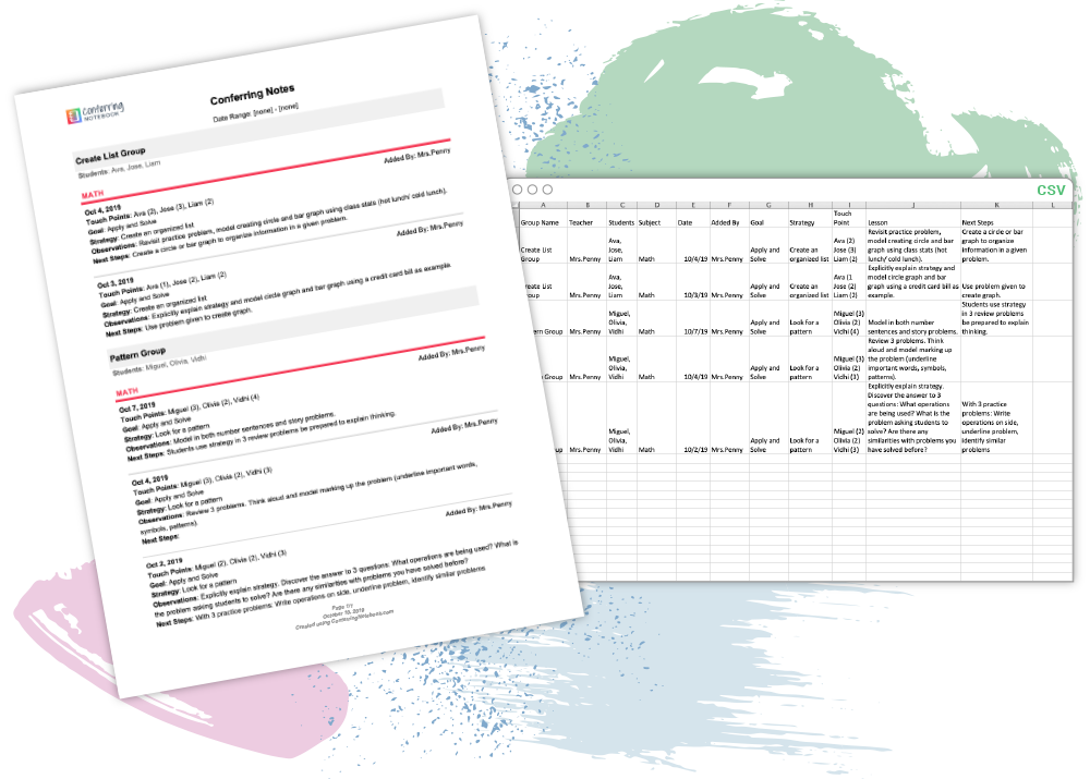 export data as pdf or csv