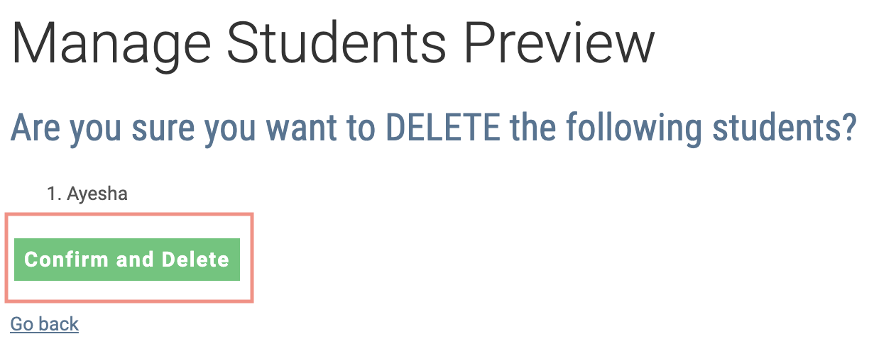 deleteStudent 2